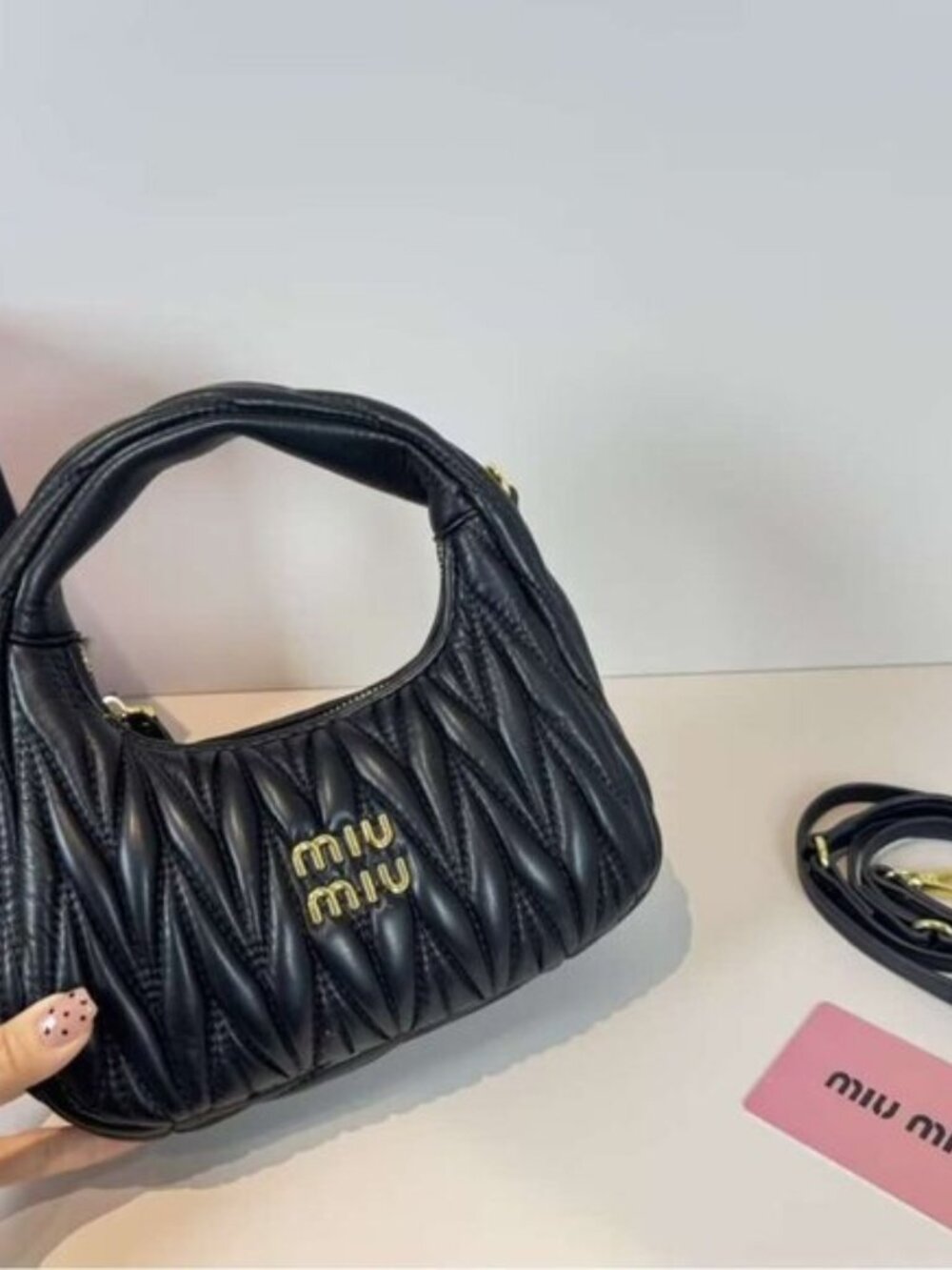 Miu Miu Arcadie Matelassé Nappa handBag